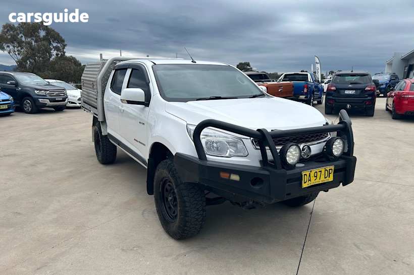 White 2014 Holden Colorado Ute Tray LX 4X4