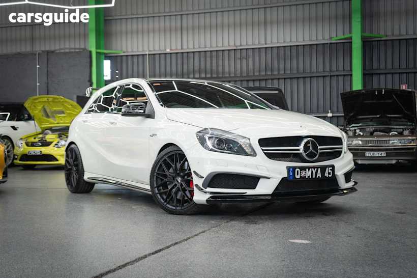 White 2014 Mercedes-Benz A-CLASS Hatch A45 AMG 4WD