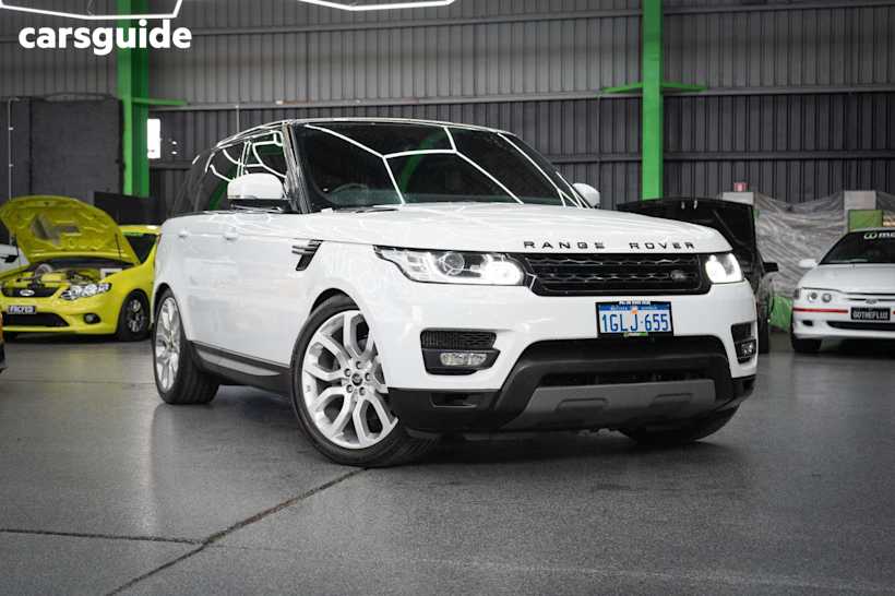 White 2015 Land Rover Range Rover Sport SUV TDV6 SE 4X4