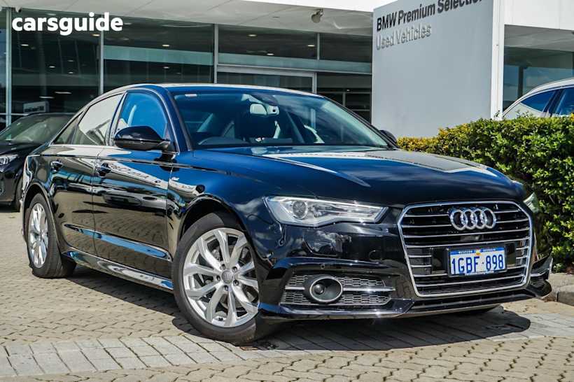 Black 2015 Audi A6 Sedan S LINE F