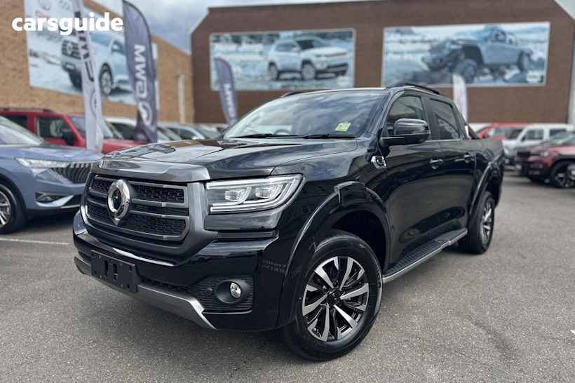 Black 2025 GWM Cannon Dual Cab Utility Ultra (4X4)