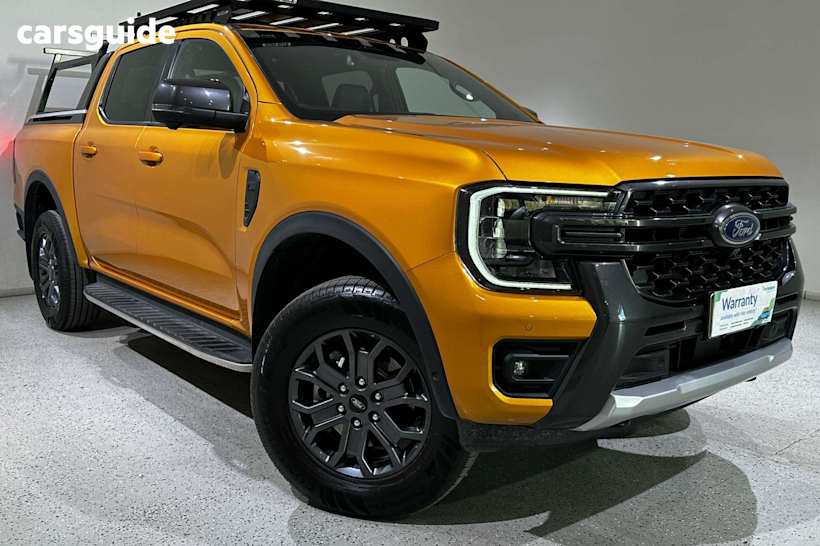 Gold 2022 Ford Ranger Ute Tray WILDTRAK 4X4