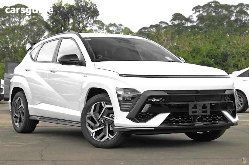 White 2025 Hyundai Kona SUV HYBRID PREMIUM N LINE F