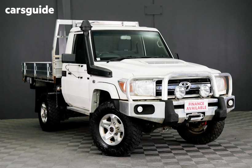 White 2021 Toyota Landcruiser Cab Chassis Gxl