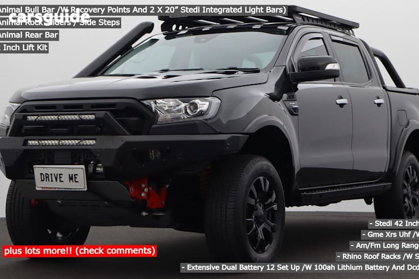 Black 2018 Ford Ranger Ute Tray XLT 4X4