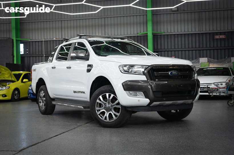 White 2018 Ford Ranger Ute Tray WILDTRAK 4X4