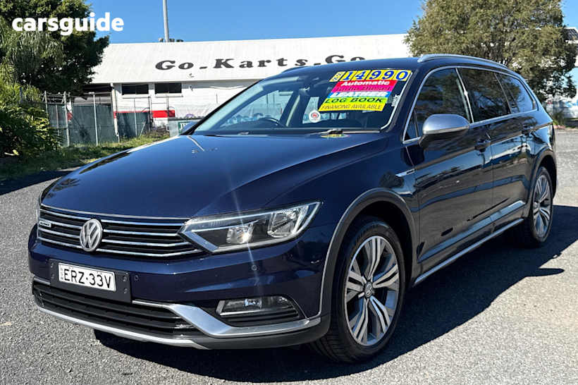 Blue 2015 Volkswagen Passat Wagon Alltrack 140 Tdi