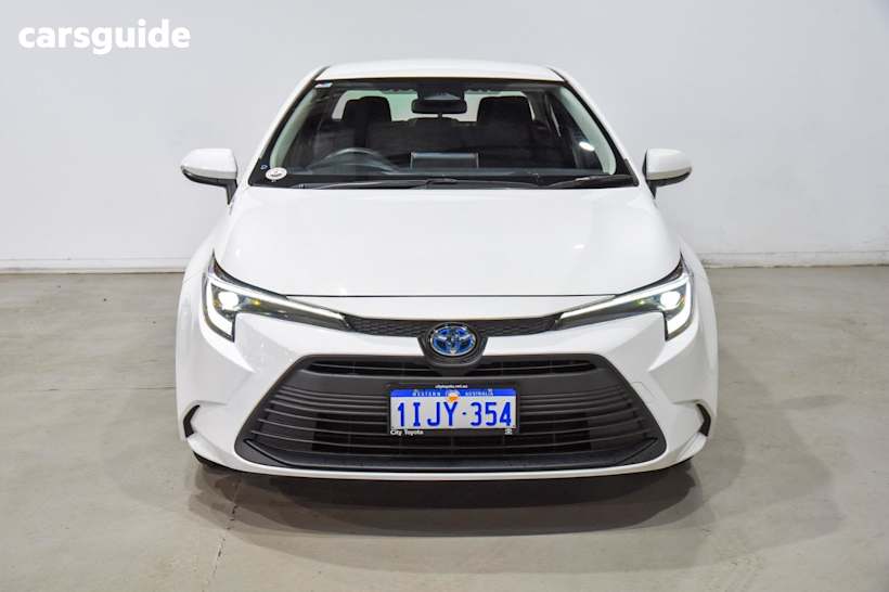 White 2024 Toyota Corolla Sedan Ascent Sport Hybrid