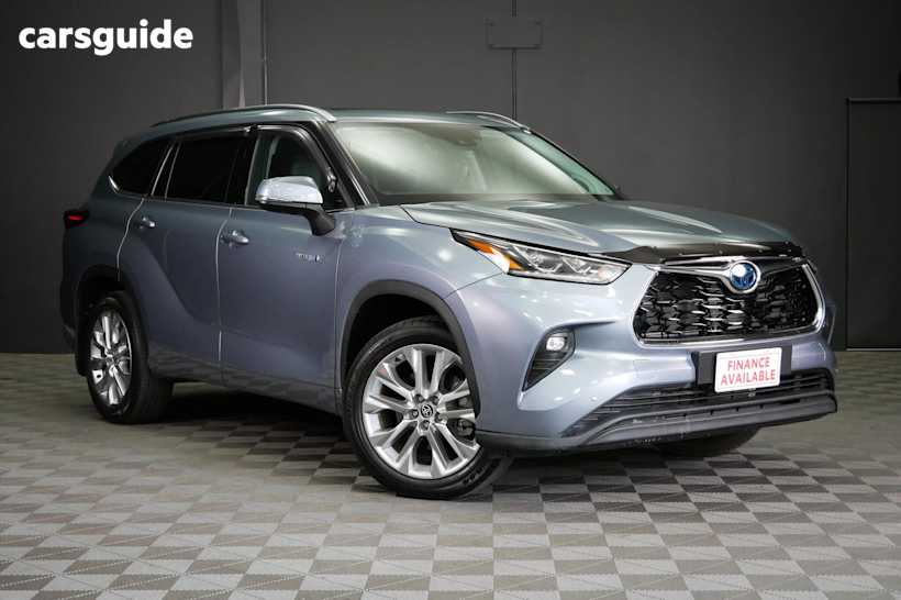 Blue 2024 Toyota Kluger Wagon Grande Hybrid Awd