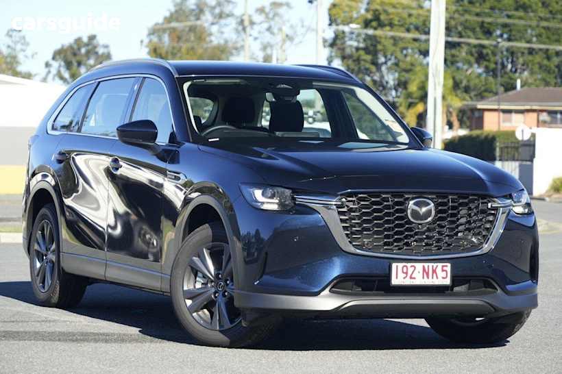 Blue 2024 Mazda CX-80 Wagon G40E Pure