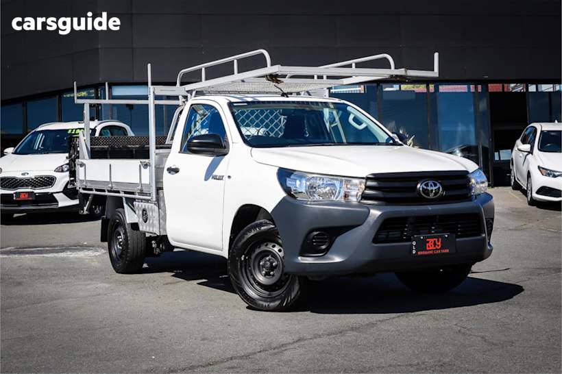 White 2020 Toyota Hilux Ute Tray WORKMATE R