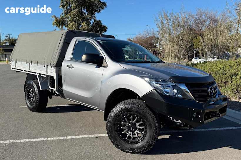 Silver 2019 Mazda BT-50 Cab Chassis Xt (4X4) (5Yr)