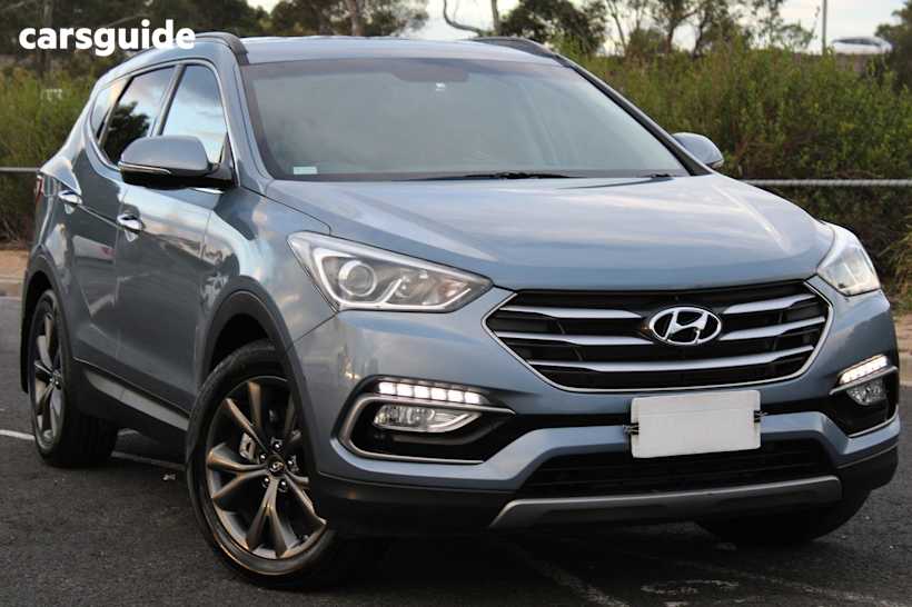 Blue 2016 Hyundai Santa FE Wagon 30 Special Edition