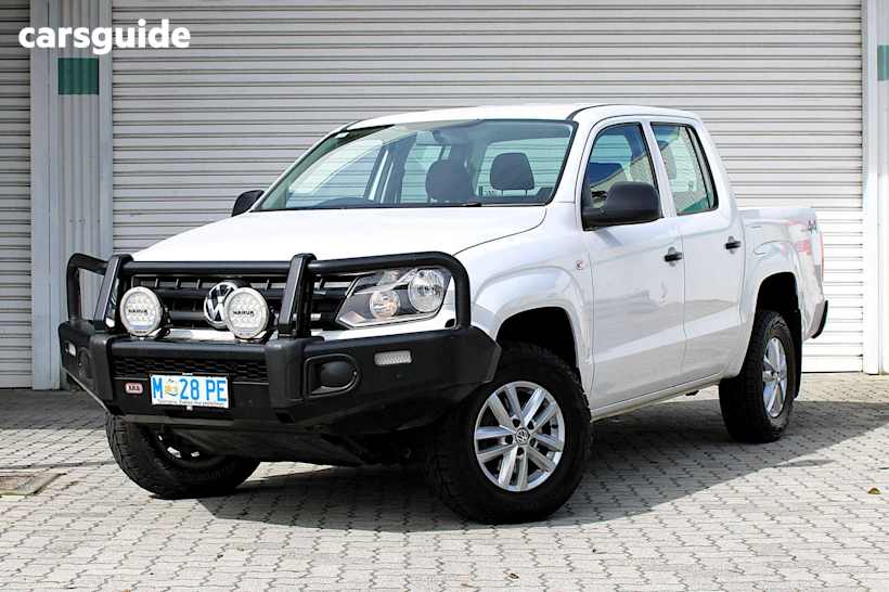 White 2019 Volkswagen Amarok Ute Tray TDI420 CORE 4X4