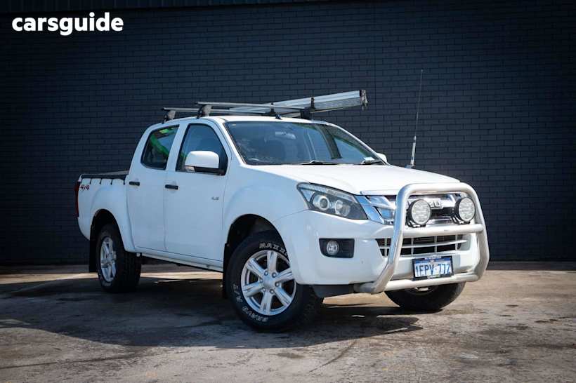 White 2014 Isuzu D-MAX Ute Tray LS-M 4X4