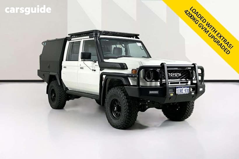 White 2025 Toyota Landcruiser Double Cab Chassis Lc79 Gxl + Diff Locks