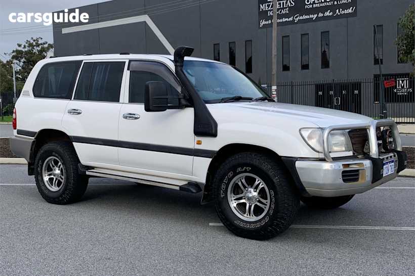 White 2003 Toyota Landcruiser Wagon Gxl (4X4)