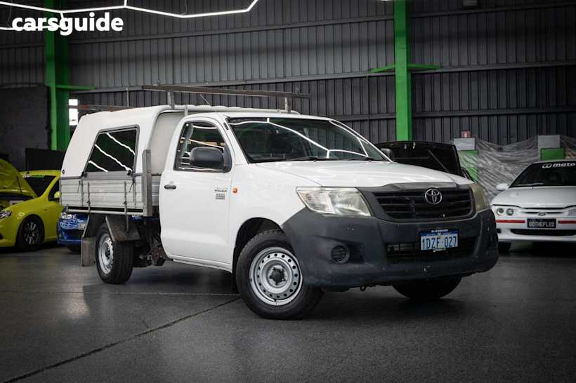 White 2012 Toyota Hilux Ute Tray WORKMATE R