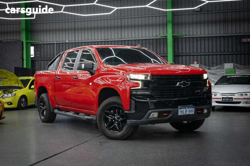Red 2021 Chevrolet Silverado Ute Tray 1500 LT TRAIL BOSS 4X4