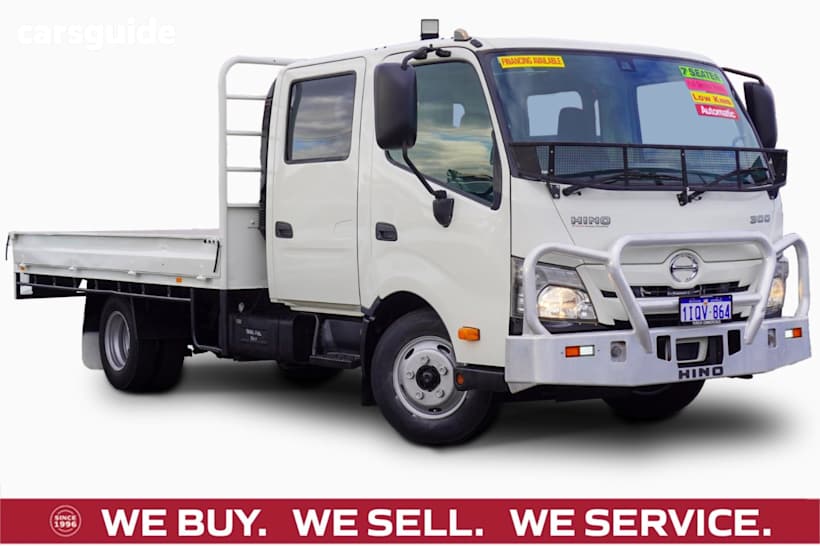 White 2021 Hino 300 Cab Chassis 616 3430 Wide Steelace