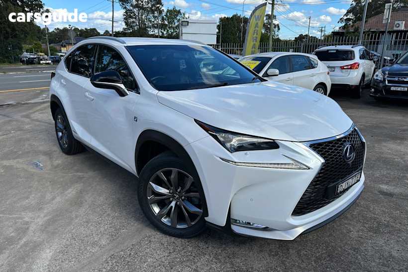 White 2016 Lexus NX SUV F-SPORT HYBRID (AWD) AYZ15R