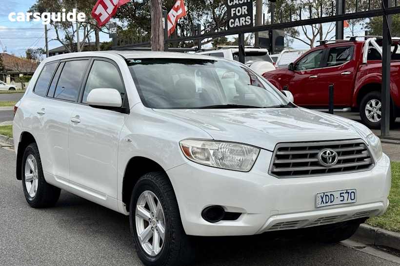 White 2009 Toyota Kluger Wagon Kx-R (Fwd) 5 Seat