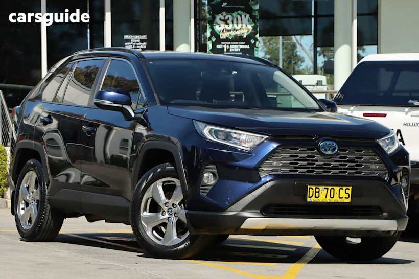 Blue 2021 Toyota RAV4 SUV GXL F