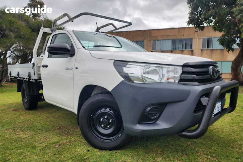 White 2020 Toyota Hilux Cab Chassis Workmate