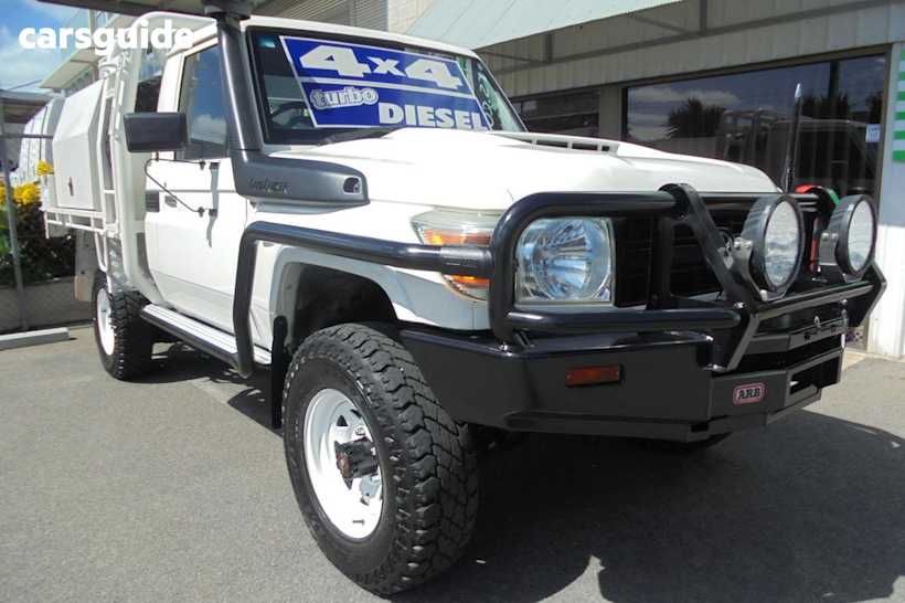 White 2017 Toyota Landcruiser Ute Tray WORKMATE 4X4