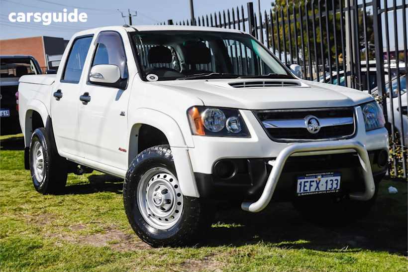 White 2008 Holden Colorado Ute Tray LX 4X4
