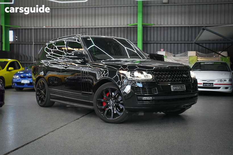 Black 2013 Land Rover Range Rover SUV V8SC VOGUE 4X4