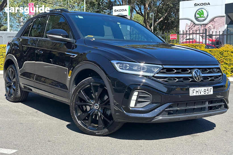 Black 2024 Volkswagen T-ROC SUV 140TSI R-LINE 4WD