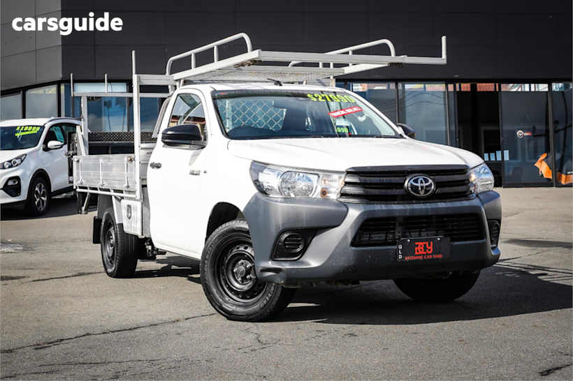 White 2020 Toyota Hilux Ute Tray WORKMATE R