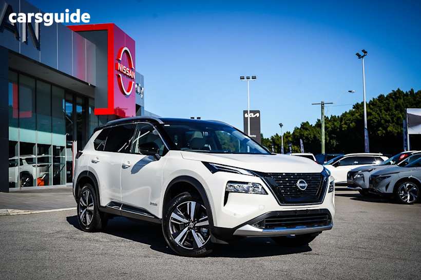 White 2025 Nissan X-Trail Wagon Ti (4Wd) E-Power (Hybrid)