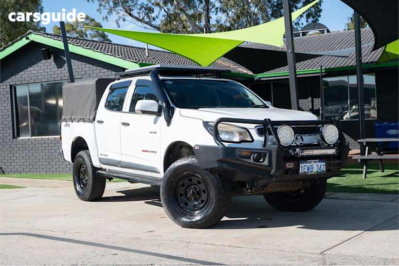 White 2013 Holden Colorado Crew Cab Chassis Lx (4X4)