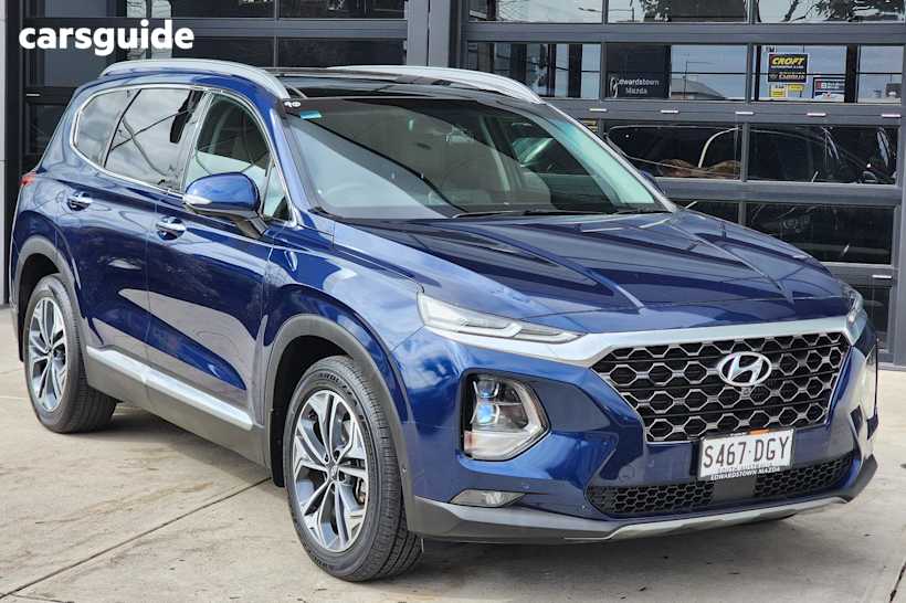 Blue 2019 Hyundai Santa FE SUV HIGHLANDER 4X4