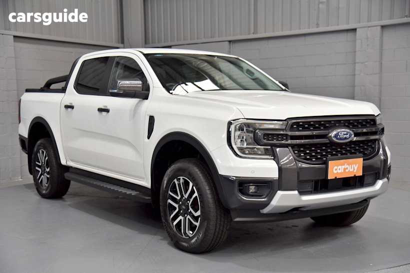 White 2022 Ford Ranger Ute Tray SPORT 4X4
