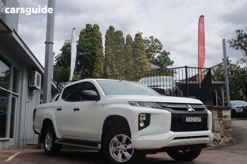 White 2021 Mitsubishi Triton Ute Tray GLX+ 4X4