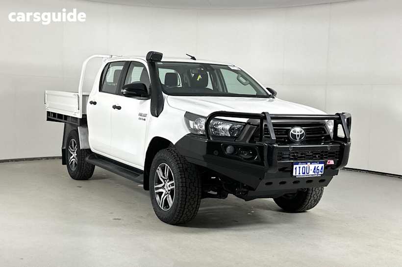 White 2021 Toyota Hilux Double Cab Chassis Sr (4X4)