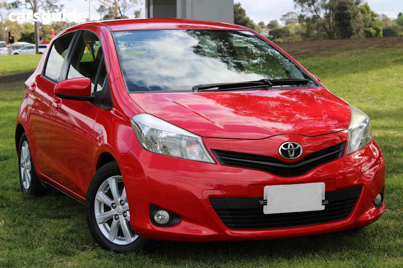 Red 2012 Toyota Yaris Hatch YRX F