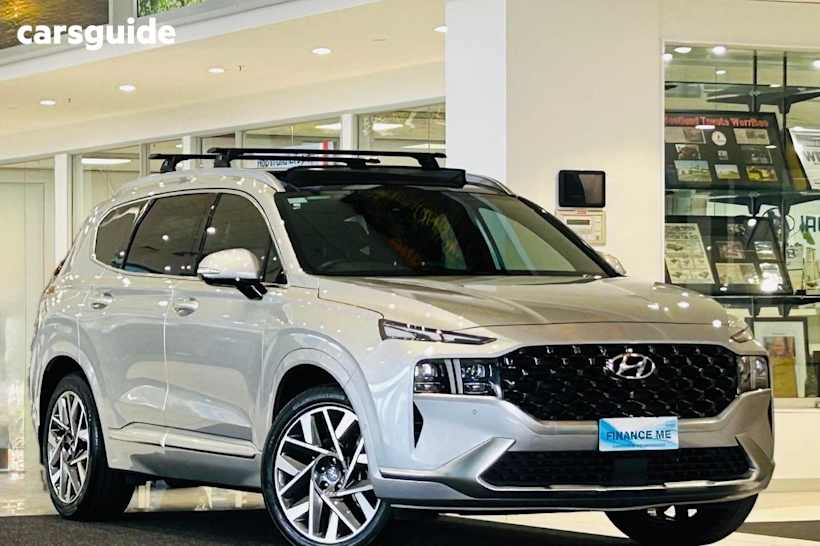 Silver 2023 Hyundai Santa FE SUV HIGHLANDER F
