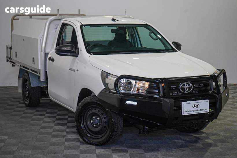 White 2017 Toyota Hilux Cab Chassis Workmate