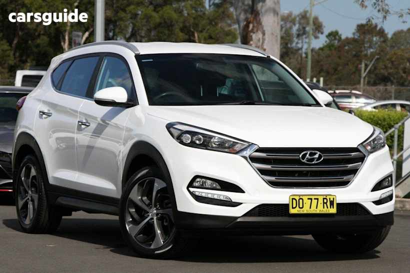 White 2016 Hyundai Tucson SUV ELITE 4X4