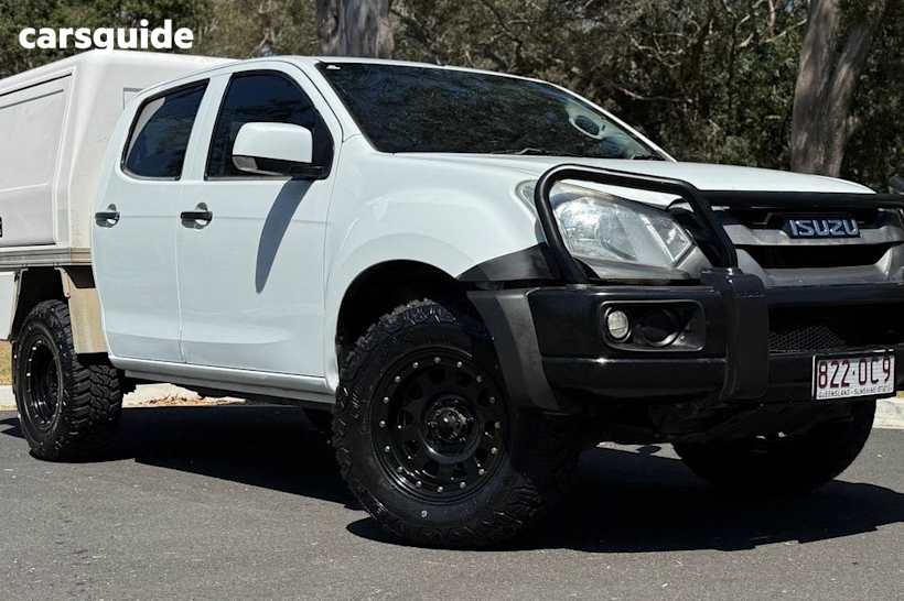 White 2018 Isuzu D-MAX Crew Cab Chassis Sx (4X4)