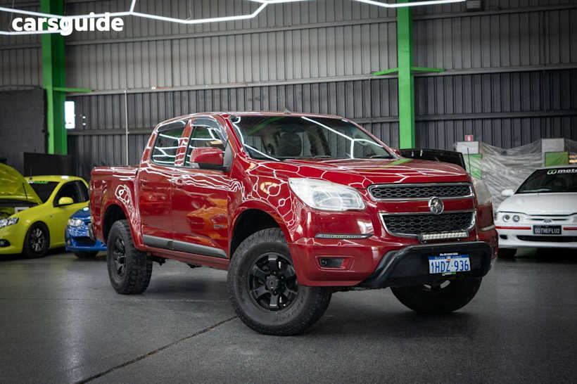 Red 2014 Holden Colorado Ute Tray LS R