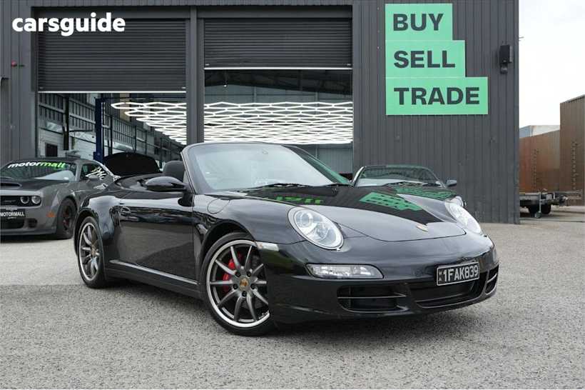 Black 2008 Porsche 911 Cabriolet Carrera 4 S