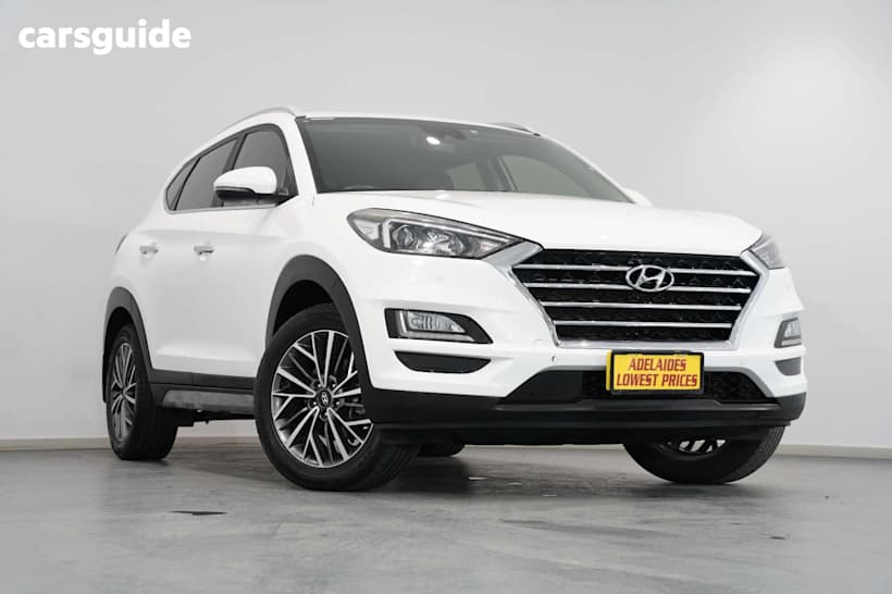 White 2019 Hyundai Tucson Wagon Elite (2Wd) Black Int