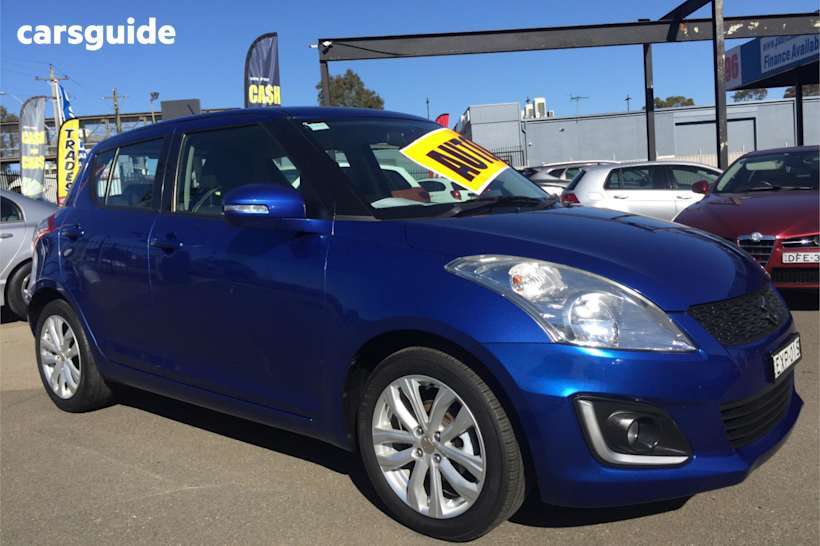 Blue 2015 Suzuki Swift Hatchback Gl Navi Aw