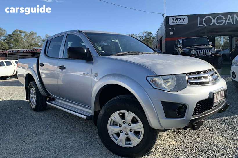 Silver 2010 Mitsubishi Triton Double Cab Utility Gl-R