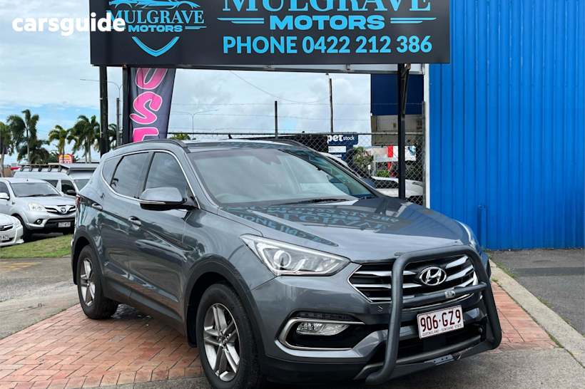 Silver 2017 Hyundai Santa FE Wagon Active Crdi (4X4)